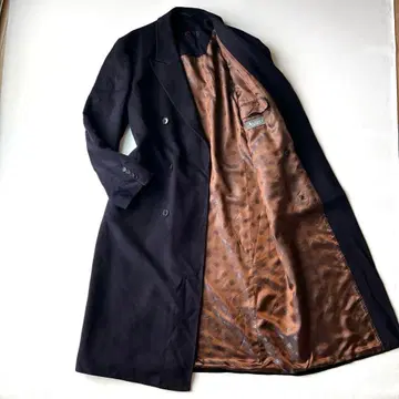 캐시미어 100 체스터 코트 더블 맥시 길이 사이즈 50 블랙