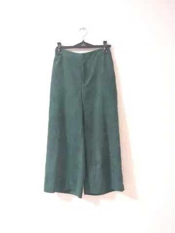 브랜드 로트레아몽 스웨이드 와이드 팬츠 그린 M