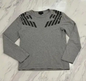 엠포리오 아르마니 롱 T 스트레치 그레이 남성용 M