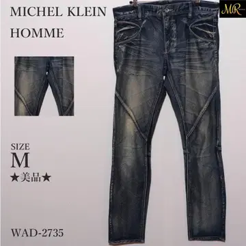 새상품급 MICHEL KLEIN HOMME 데님 롱 워시 가공