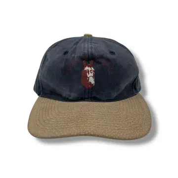 90s Sportive Cobalti 말 로고 이탈리아제 캡 빈티지