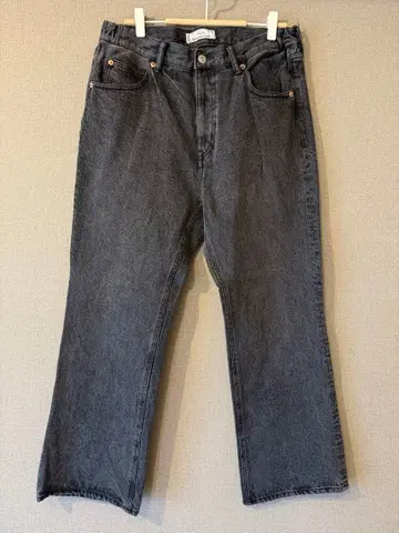 RAGEBLUE 블랙 스트레이트 데님