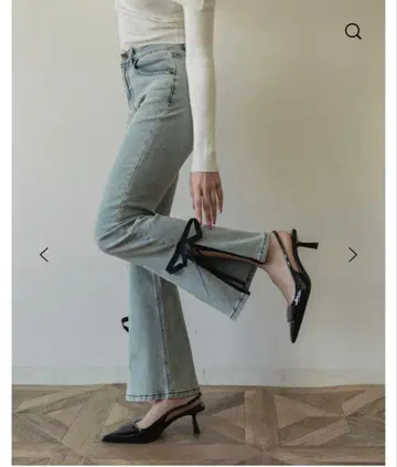 RANCLIC 플레어 데님 라이트 블루 S