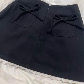 darich ribbon slit skirt pants