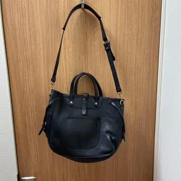 Tory 가죽 블랙 토트백