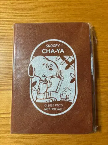 미개봉 새상품 SNOOPY CHA-YA 가죽 노트