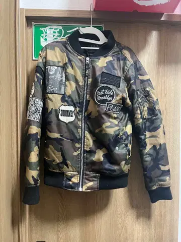 카모플라쥬 MA-1 플라이트 자켓 구제 의류 짧은 기장