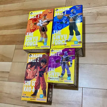[ 미개봉 ] 드래곤볼 제일복권 기뉴 리쿰 바터 손오공 4체 세트
