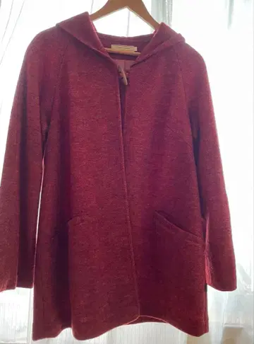 크로커다일 후드 부착 하프 코트 자켓 가벼운 새상품급!