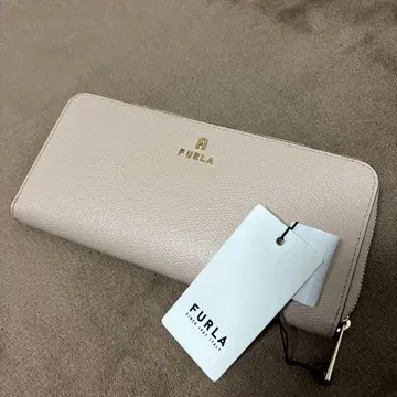 FURLA 장지갑 핑크 베이지