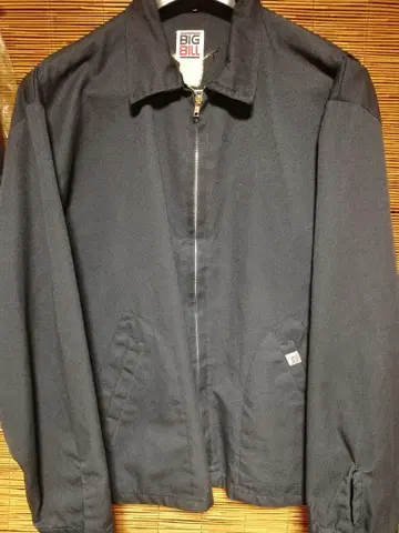 최종 판매 BIG BILL 빅빌 네이비 지퍼 달린 워크 자켓