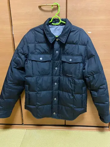 FP650 블랙 다운 자켓 셔츠다운