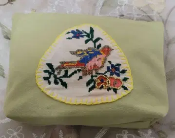 빈티지 우크라이나 자수 핸드메이드 파우치