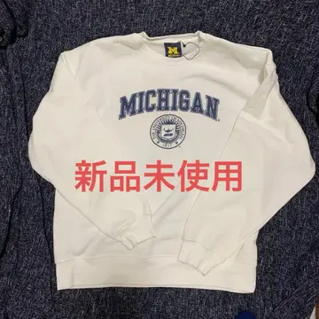 NCAA 미시간 대학교 맨투맨 트레이닝복 화이트 L