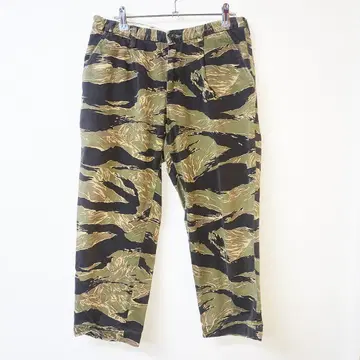 동양 엔터프라이즈 Gold 타이거 스트라이프 카모플라쥬 크롭 팬츠 카모