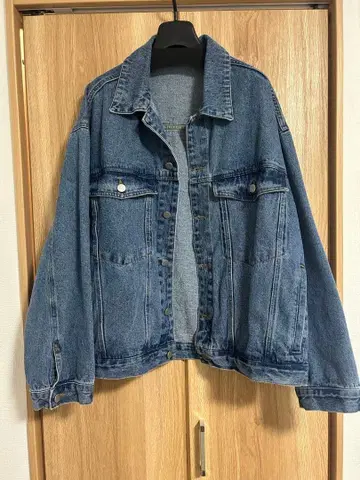 빅 실루엣 데님 자켓