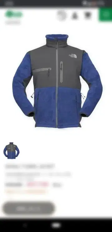 THE NORTH FACE 플리스 자켓 블루 그레이