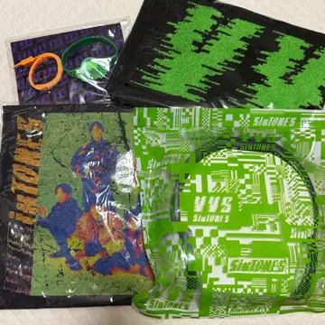 SixTONES VVS 응원봉 T셔츠 타월 러버 밴드 묶음 판매