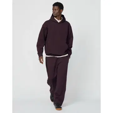 UNIQLO C 맨투맨 오버 사이즈 풀 후드티 맨투맨 와이드 팬츠