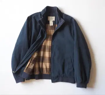 엘엘빈 스윙탑 스웨이드 네이비 안감 체크 새상품급