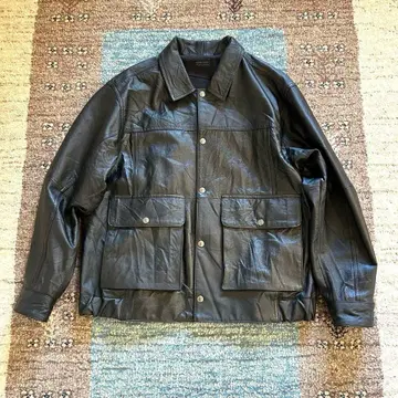 modem design 가죽 플라이트 자켓 M 사이즈 블랙