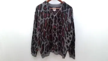 PENNEY'S 페니즈 프릭스스토어 모헤어 가디건 레오파드