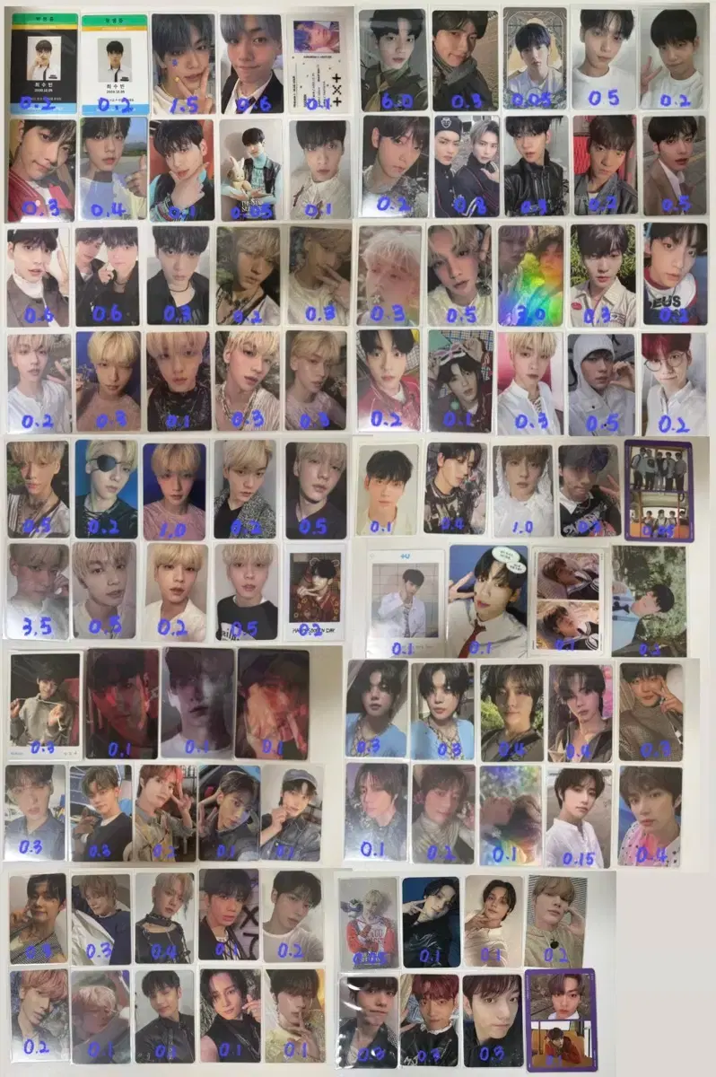 TXT Choi Soobin Choi Yeonjun Choi Beomgyu Kang Taehyun Huening Kai photocard sell