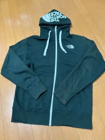 THE NORTH FACE 다크 그린 후드티 S