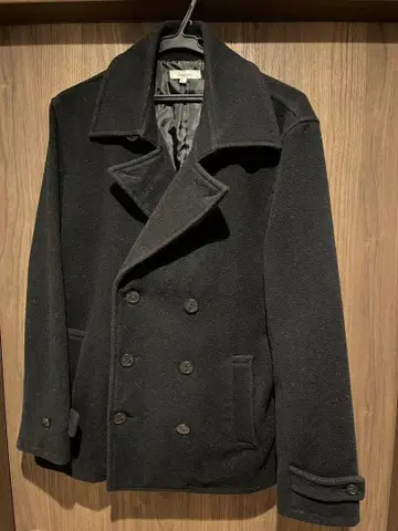 블랙 울 피코트 L 사이즈