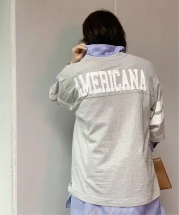 AMERICANA 풋볼 T셔츠 그레이