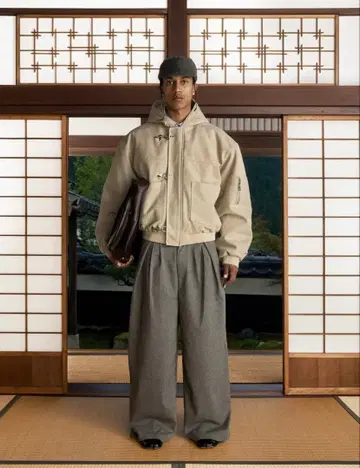 Shinzo canvas clasp bomber jacket XS