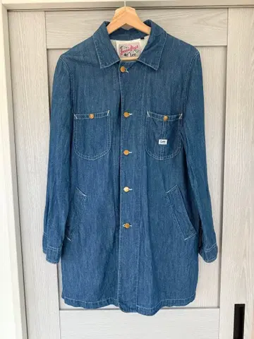 Lee 데님 롱 자켓