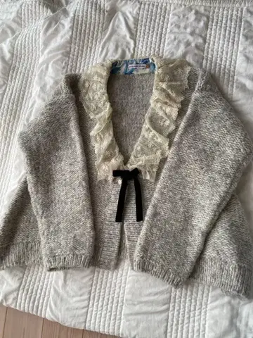 디퍼런스 프랑스 그레이 가디건 프랑스 앤티크