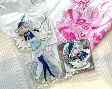 쇼핑백 포함 다나카 푸딩 아크릴 스탠드 캔뱃지 Halloween