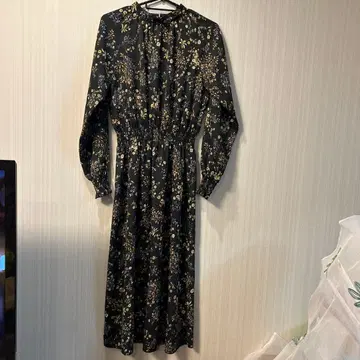 LEPSIM 꽃무늬 엘라스틱 허리 원피스