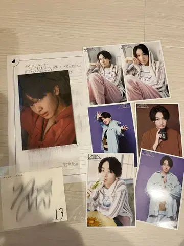 미야세 류비 친필 사인 브로마이드 편지 세트