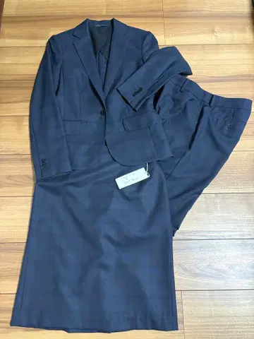 THE SUIT COMPANY 글렌체크 수트 상하의 3점 스커트 새상품