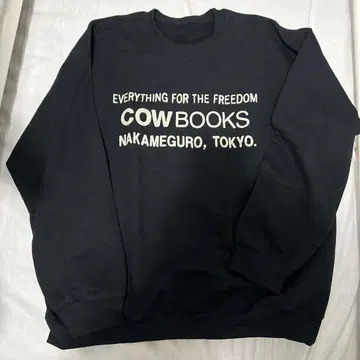 COWBOOKS 프린트 맨투맨 XL 블랙