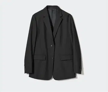 유니클로 테일러드 자켓/릴랙스 핏 블랙 L 사이즈