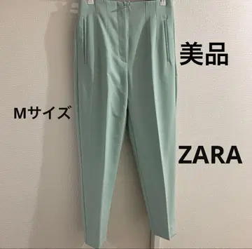 [ 새상품급 ] ZARA 민트 그린 테이퍼드 슬랙스 팬츠