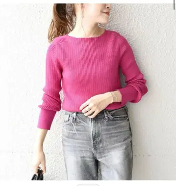 SHIPS 울 컷오프 리브 풀오버