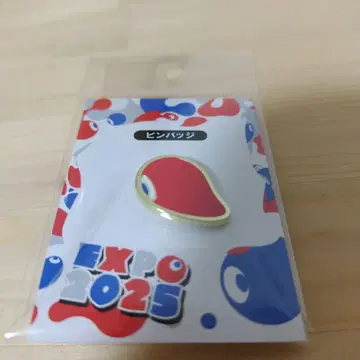 EXPO 2025 간사이 만박 코먀쿠의 핀 배지 빨간색