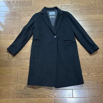 Spick & Span 블랙 체스터 코트