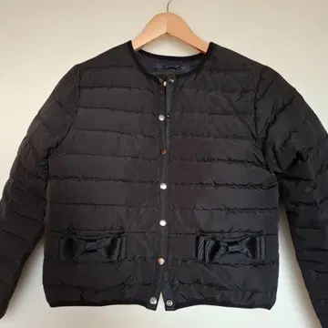 PICCIN 귀여운 리본 포함 다운 페더 자켓