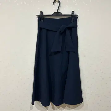 노리즈 네이비 스커트 허리 리본 포함