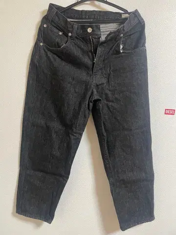 블랙 데님 팬츠