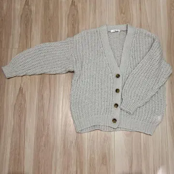 SM2 사만타 모스 그레이 가디건 시스루 니트