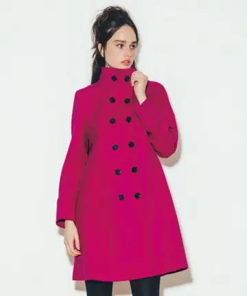 To b. by agnes b. 에네스베 울 코트 핑크 36