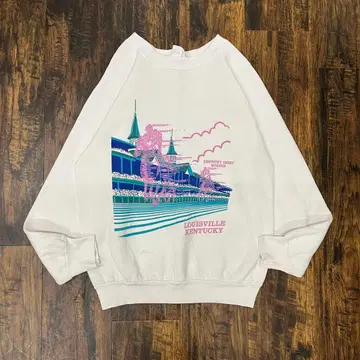 FRUIT OF THE LOOM 켄터키 더비 경마 구제 의류 아메카지