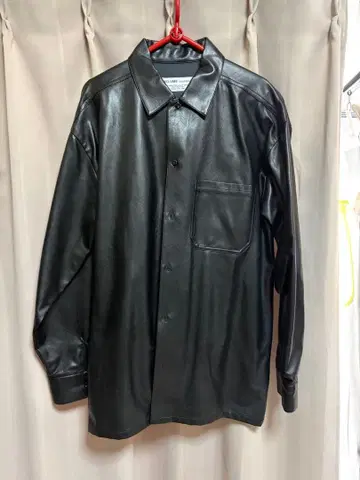 인조 가죽 셔츠 블루종 S 사이즈